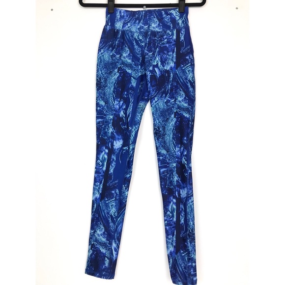 Watercolor Mossimo Workout Leggings Sz XS - Picture 5 of 8